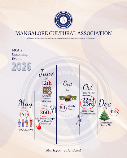 Upcoming Events at Mangalore Cultural Association